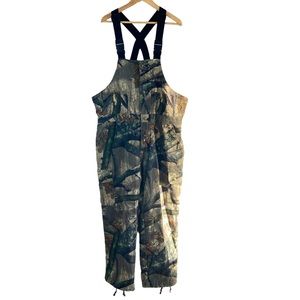 Cabela's Men's Mossy Oak Hunting Coverall Bib Camouflage Size Large